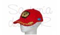 Gorra laureles roja Capitán de Marina Mercante bandera Asturias
