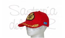 Gorra laureles rojo Capitn de Yate bandera Asturias