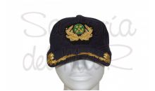 Gorra laureles azul Jefe de mquinas de Marina Mercante